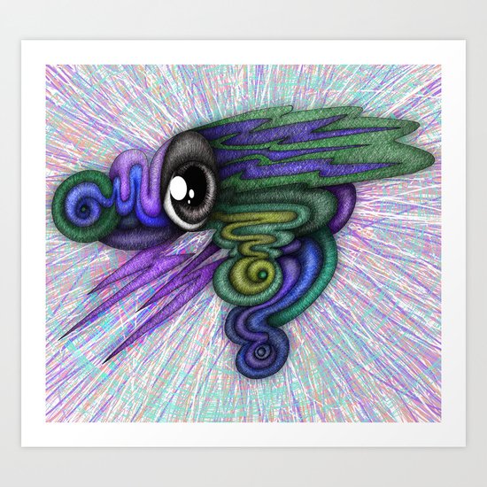Psicho-eye Art Print