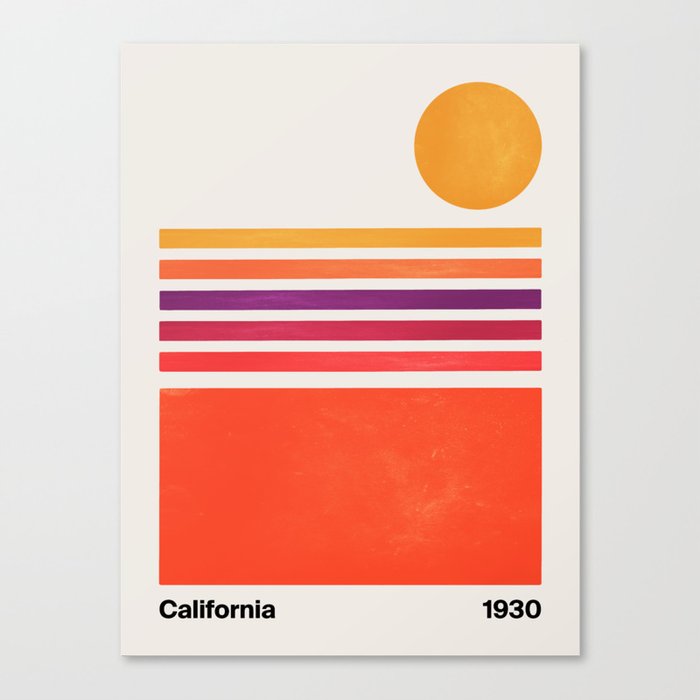 California Sunrise Canvas Print