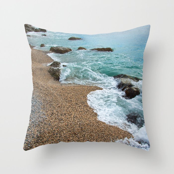 beach Throw Pillow