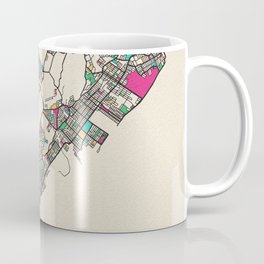 Colorful City Maps: Staten Island, New York Coffee Mug