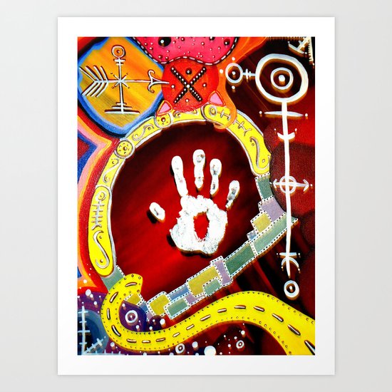 Sinaj (Abstract) Art Print