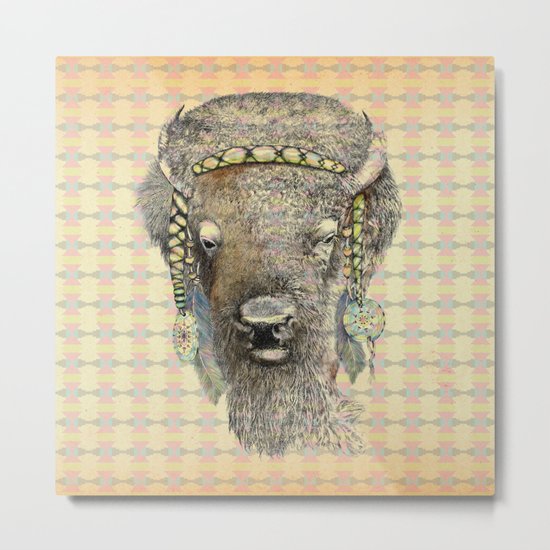 Bison Metal Print