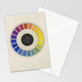 Re-make of "Scale of Complementary Colors" by John F. Earhart, 1892 (vintage wash, no texts) Stationery Card