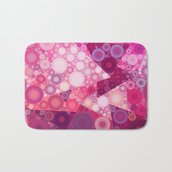 Pink Sherbet Bubbles Bath Mat