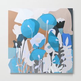 Blue poppies  Metal Print | Himalayan, Painting, Papaveraceae, Serenity, Meadow, Plant, Blue, Flower, Decorative, Ecotourism 