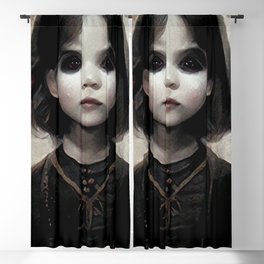 Black-eyed Child 11 Blackout Curtain