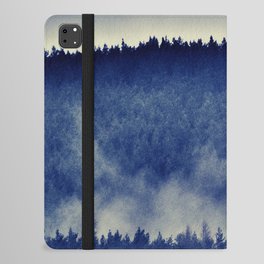 Misty Pine Forest Drama in the Scottish Highlands iPad Folio Case