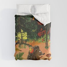Autumn in the forest Duvet Cover