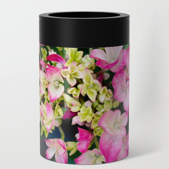 Pink Flowers Can Cooler