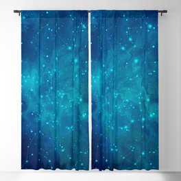Indigo Nebula Blackout Curtain