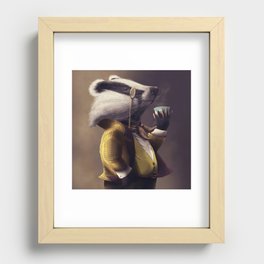 Country Club Collection #1 : Badger - Square Recessed Framed Print