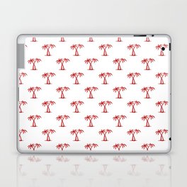 Red Palm Trees Pattern Laptop Skin