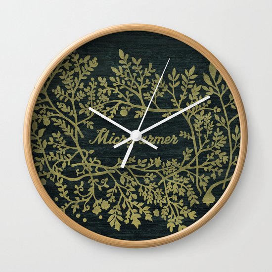 Microfarmer - Gold Wall Clock