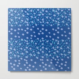 Light Blue Dots  Metal Print | Blue, Lightblue, Abstract, Abstractsnow, Darkblue, Cottondots, Bluedots, Sno, Winterpattern, Dotspattern 