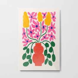 FOLIAGE 004: Lily & Orchid | Flower Market Metal Print