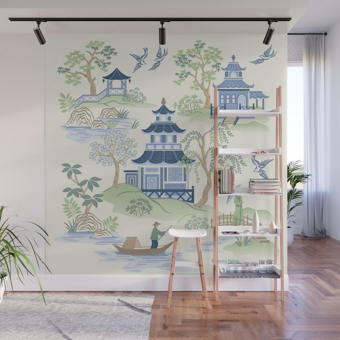 Chinoiserie Wall Mural By Bpixton Society6