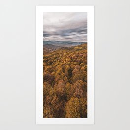 Over the trees Art Print | Clouds, Landscape, Sky, Tree, Woods, Nature, Photo, Mountains, Autumnal, Over 