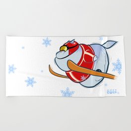 Winter Fun Beach Towel