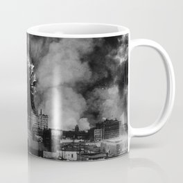 Old Time Godzilla San Francisco Fire Coffee Mug
