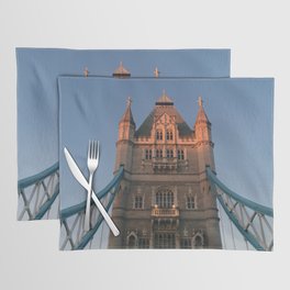 Great Britain Photography - Sunset Shining On The Tower Bridge In London Placemat