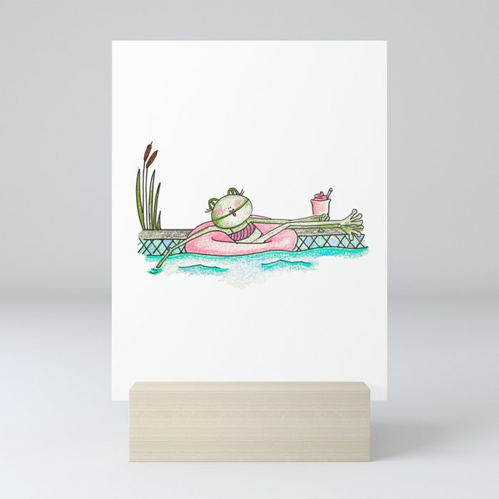 Fun Swimming in the Summertime Sun Mini Art Print