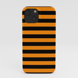 Dark Pumpkin Orange and Black Halloween Beach Hut Stripes iPhone Case | Orange, Blackstripes, Beach, Stripes, Pattern, Hut, Spoookie, Fun, Dark, Black 