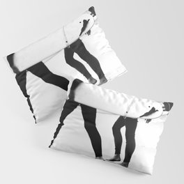 Catch a Wave Print - abstract black white surf board photography - Cool Surfers Print - Beach Decor Pillow Sham