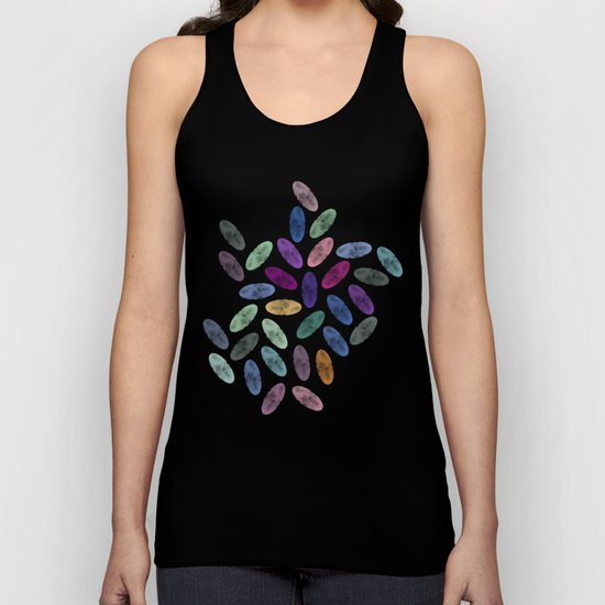 Watercolor Lovely Pattern VII Unisex Tank Top