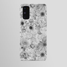 zinc titanium white floral bouquet aesthetic assemblage Android Case