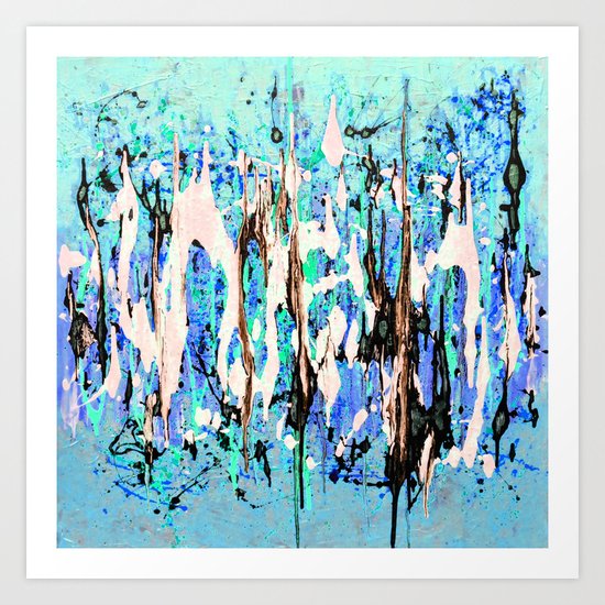 Secret Sauce-blue Art Print
