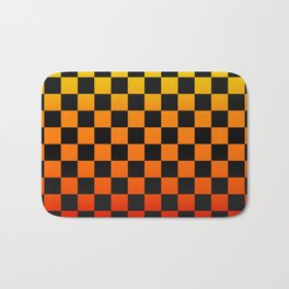 Checkered Sunset Gradient Bath Mat