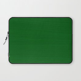 Emerald Green Brush Texture - Solid Color Laptop Sleeve