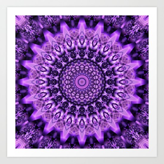 Mandala decidedness Art Print
