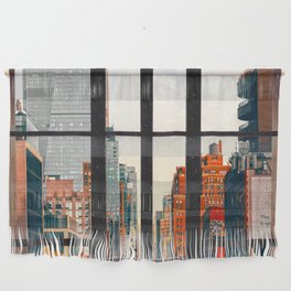 New York City Window #2-Surreal View Collage Wall Hanging
