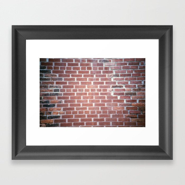 brick Framed Art Print