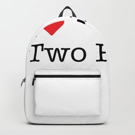 I Heart Two Rivers, WI Backpack | White, Red, Wi, Typewriter, Tworivers, Wisconsin, Love, Heart, Graphicdesign 