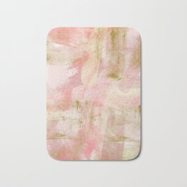 Rustic Gold and Pink Abstract Badematte