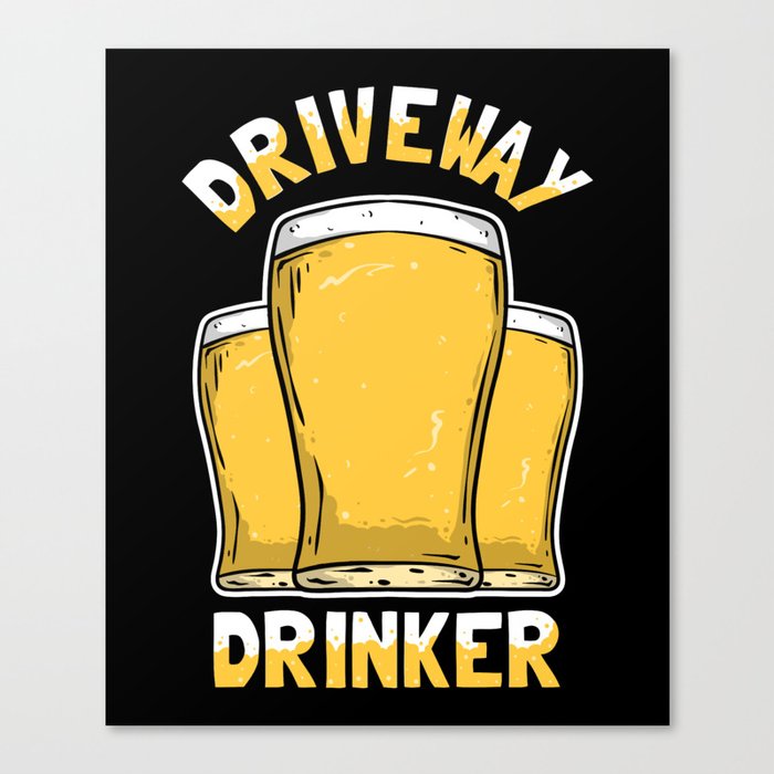 Driveway Drinker Canvas Print