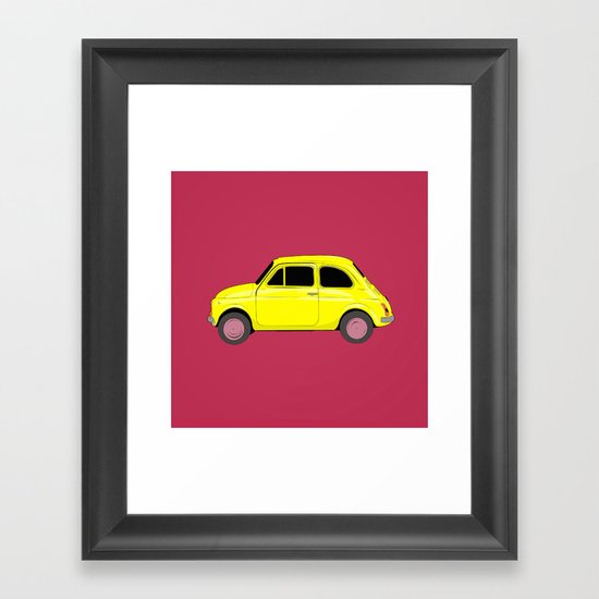 A tiny Fiat Framed Art Print
