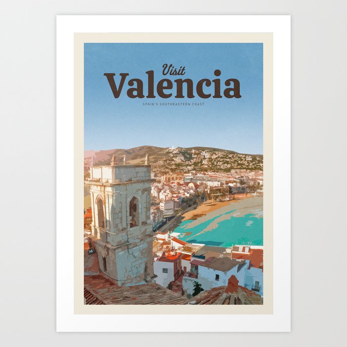 Visit Valencia Art Print