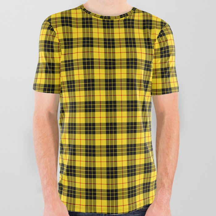 Clan MacLeod Tartan All Over Graphic Tee