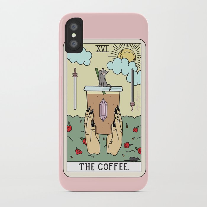 coffee reading iphone case
