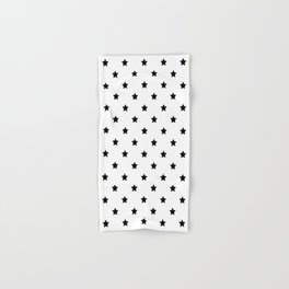 Black Star Pattern Hand & Bath Towel