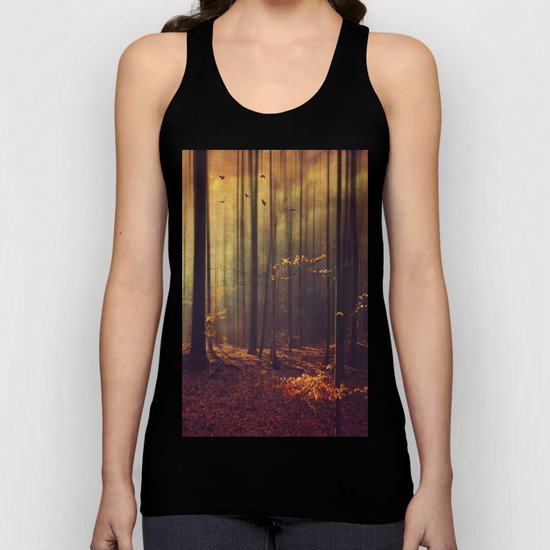 Light Hunters - Abstract orest in Sunlight Unisex Tank Top