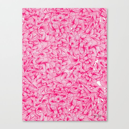 Pink Inklings Canvas Print