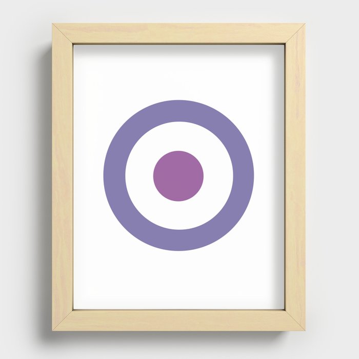 Purple Target Recessed Framed Print