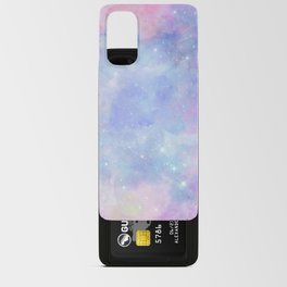 Pink Blue Galaxy Painting Android Card Case