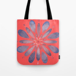 Flower in Red Tote Bag