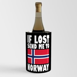 Norway Flag Saying Wine Chiller