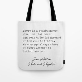 Jane Austen quote 10 Tote Bag